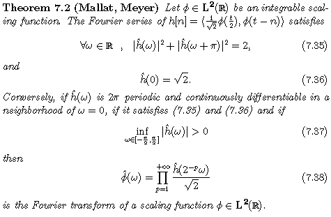 Mallat-Meyer theorem